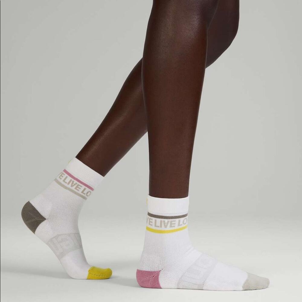 NWT Lululemon Daily Stride Mid-Crew Sock *Love SOLL/RWLI